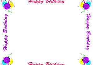 Printable Birthday Invitation Borders and Frames Free Birthday Borders for Invitations and Other Birthday