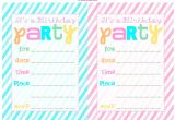 Printable Birthday Invites Free Bnute Productions Free Printable Striped Birthday Party