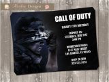Printable Call Of Duty Birthday Invitations Call Of Duty Birthday Invitation Digital File by