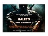 Printable Call Of Duty Birthday Invitations Call Of Duty Black Ops Personalized Birthday Party Invitations