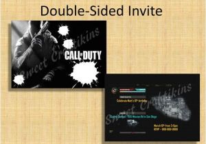 Printable Call Of Duty Birthday Invitations Diy Printable Cod Birthday Party Invitation Call Of Duty