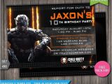 Printable Call Of Duty Birthday Invitations Sale Off Call Of Duty Black Ops 3 by Studiobeedesignco