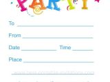 Printable Childrens Birthday Party Invitations Kids Birthday Party Invites