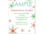 Printable Christmas Party Invite Template Snowflake Christmas Invitation Templates Free Sample