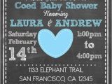 Printable Coed Baby Shower Invitations Printable Elephant theme Coed Couples Baby Shower