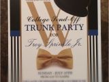 Printable College Trunk Party Invitations Graduation College Send Off Trunk Party Invitation