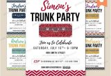 Printable College Trunk Party Invitations Printable Graduation Trunk Party Celebration Invitation