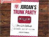Printable College Trunk Party Invitations Trunk Party Invitation Going Away College by