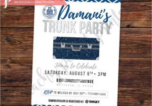 Printable College Trunk Party Invitations Trunk Party Invitation Going Away College High School