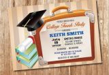 Printable College Trunk Party Invitations Trunk Party Invitation Graduation Party Gp004 by