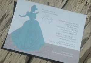 Printable Disney Bridal Shower Invitations Disney S Cinderella theme Bridal Shower Invitation