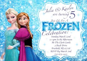 Printable Frozen Birthday Invitations Frozen Invitations Disney S Frozen Winter Birthday
