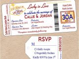 Printable Las Vegas Wedding Invitations Items Similar to Vegas Boarding Pass Wedding Invitation