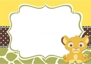 Printable Lion King Baby Shower Invitations 9 Free Lion King Baby Shower Invitations