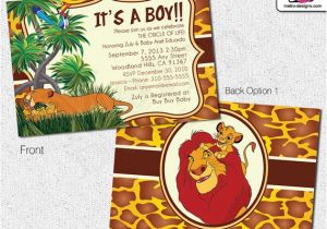 Printable Lion King Baby Shower Invitations Lion King Baby Shower Invitations Lion King Invitation