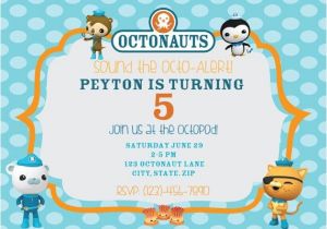 Printable Octonauts Birthday Invitations Octonauts Birthday Digital Printable Invitation and Thank
