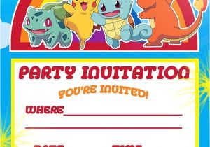 Printable Pokemon Birthday Invitations Pokemon theme for A Kid’s Birthday Party Urbanrestro