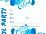 Printable Pool Party Invitations Adult Pool Party Invitations