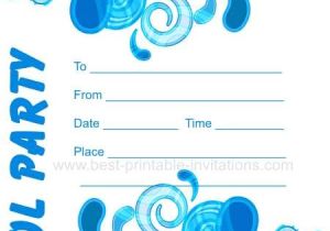 Printable Pool Party Invitations Adult Pool Party Invitations