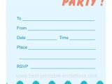 Printable Pool Party Invitations Printable Pool Party Invites