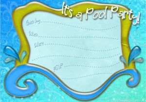 Printable Pool Party Invitations Search Results Invitation