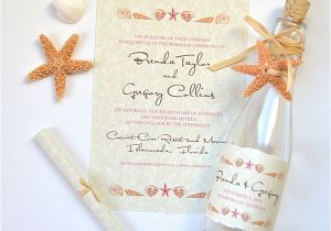 Printable Seashell Wedding Invitations Seashell Invitations Mospens Studio