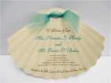 Printable Seashell Wedding Invitations Seashell Shaped Invitations