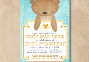 Printable Teddy Bear Baby Shower Invitations Design Teddy Bear Baby Shower Invitations