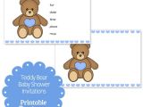 Printable Teddy Bear Baby Shower Invitations Free Printable Teddy Bear Baby Shower Invitations
