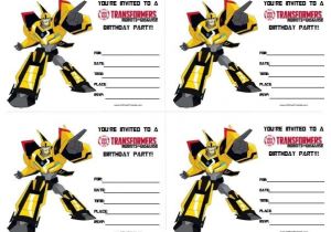 Printable Transformer Birthday Invitations Transformers Birthday Invitations All Free Printable