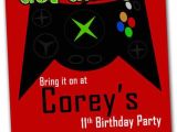 Printable Video Game Birthday Party Invitations Items Similar to Printable Video Game Birthday Party