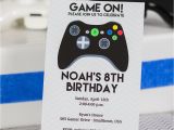 Printable Video Game Birthday Party Invitations Video Game Birthday Party Invitation Black Controller