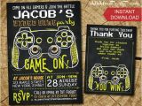 Printable Video Game Birthday Party Invitations Video Game Birthday Party Invitations Cimvitation