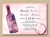 Printable Wine themed Bridal Shower Invitations Printable Bridal Shower Invitation Wine Shower Invitation