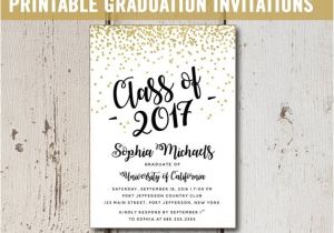 Printing Graduation Invitations at Home College Graduation Invitation Printable High School