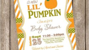 Pumpkin Baby Shower Invitations Etsy Fall Little Pumpkin Baby Shower Invitation orange Brown