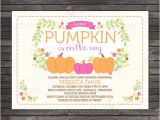 Pumpkin Baby Shower Invitations Etsy Little Pumpkin Baby Shower Invitation by Stockberrystudio