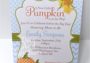 Pumpkin Baby Shower Invitations Etsy Pumpkin Baby Shower Invitation Fall Baby Shower by