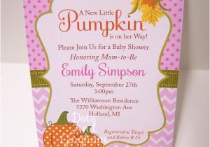Pumpkin Baby Shower Invitations Etsy Pumpkin Baby Shower Invitation Fall Baby Shower