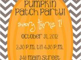 Pumpkin Patch Party Invitations Pumpkin Patch Chevron Invite Print Your Own by