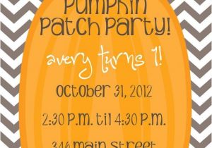 Pumpkin Patch Party Invitations Pumpkin Patch Chevron Invite Print Your Own by