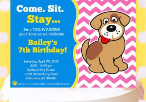 Puppy Birthday Party Invites Puppy Party Invitation Puppy Birthday Invitation Dog