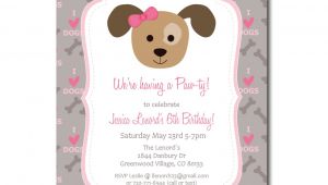 Puppy Birthday Party Invites Puppy Party Invitation with Editable Text Dog Party