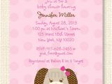 Puppy Dog Baby Shower Invitations Pink Puppy Dog Baby Shower Invitation Instant Download