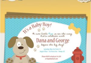 Puppy Dog Baby Shower Invitations Puppy Dog Baby Shower Invitation