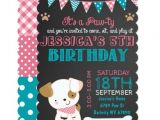 Puppy Dog Party Invites Puppy Party Invitation Puppy Paw Ty Birthday Zazzle