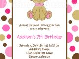 Puppy Party Invites Birthday Invites Awesome 10 Puppy Birthday Invitations