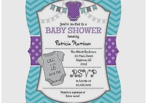 Purple and Gray Baby Shower Invitations Baby Shower Invitation Unique Purple and Gray Baby Shower