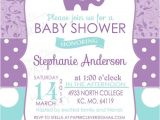 Purple and Gray Elephant Baby Shower Invitations Purple Elephant Invitation for Girls Baby Shower Charming