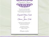 Purple and Silver Bridal Shower Invitations Purple and Silver Wedding Invitation Template Diy Printable
